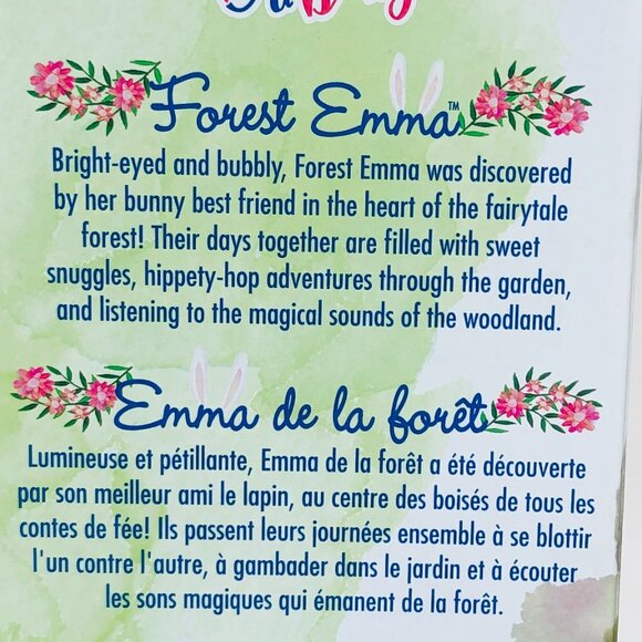 New in Box Baby Alive Forest Emma Doll w/15+ Sounds Blonde and a Mini Story Book - Picture 9 of 16